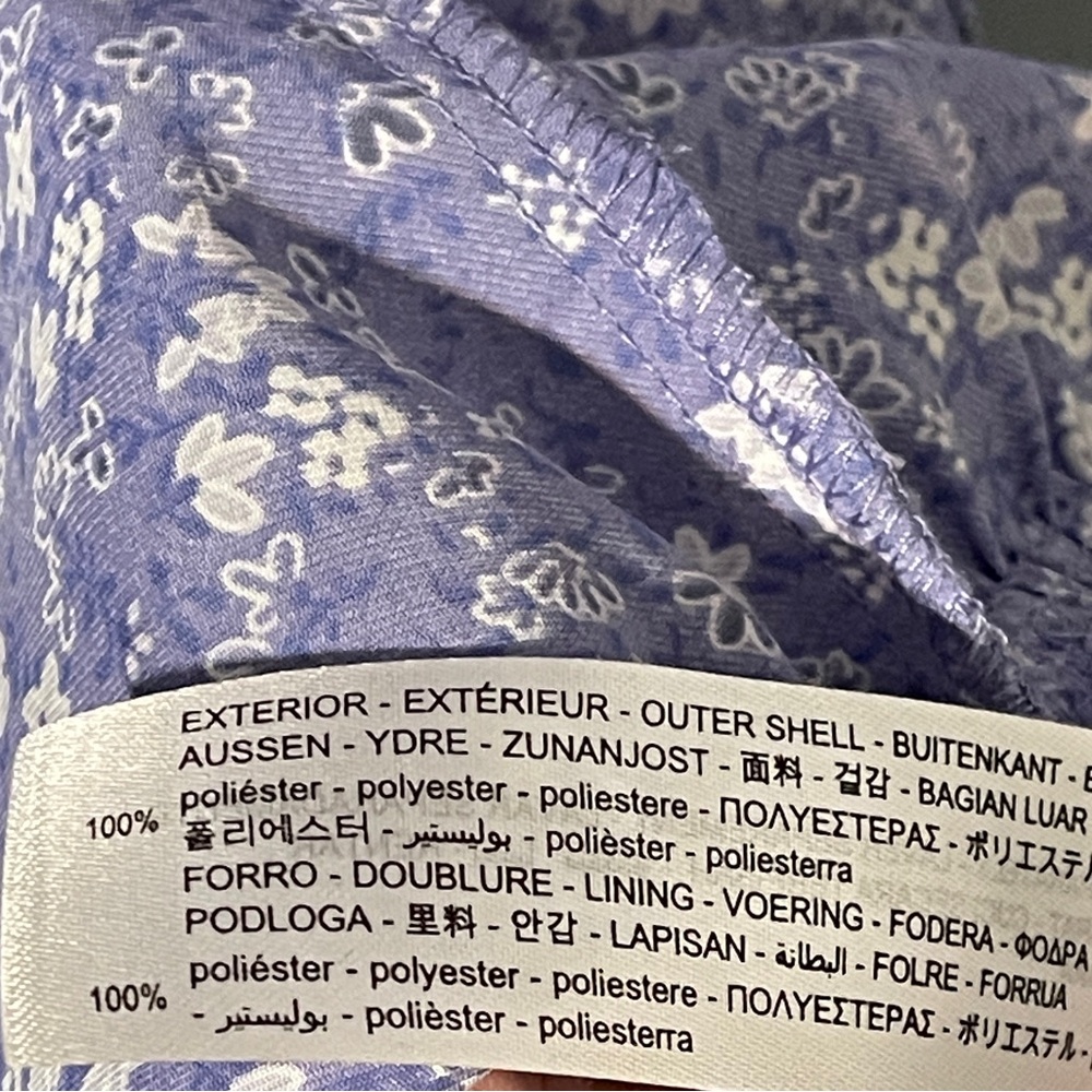Zara Purple Lilac Floral Mini Dress Ruffle Cottagecore Milkmaid Coquette Small - Picture 12 of 12